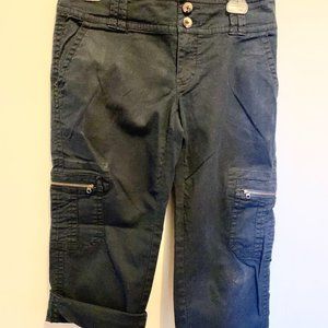 Heavy Duty denim Cargo/Hiking cropped jeans (size 4)